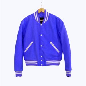 Blue Body Wool Varsity Jacket